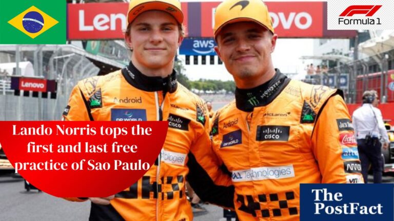 Lando Norris Tops First and Last Free Practice of Sao Paulo