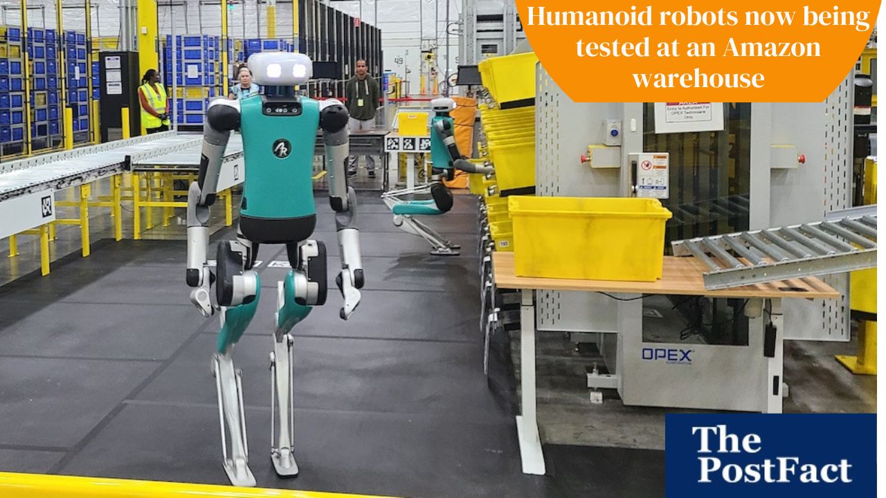 Humanoid Robots Now Being Tested at an Amazon Warehouse