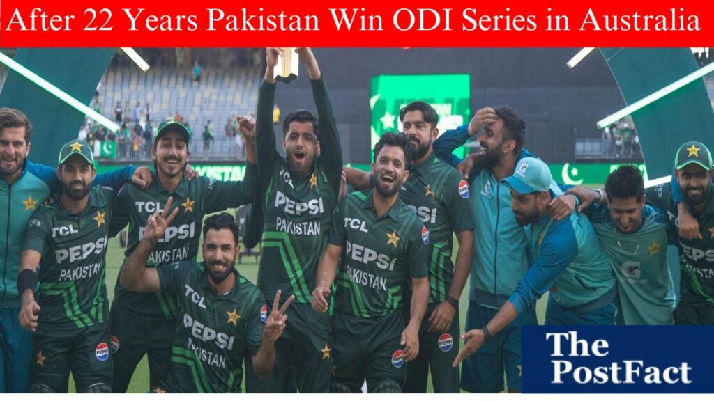 After 22 Years Pakistan Win ODI Series in Australia