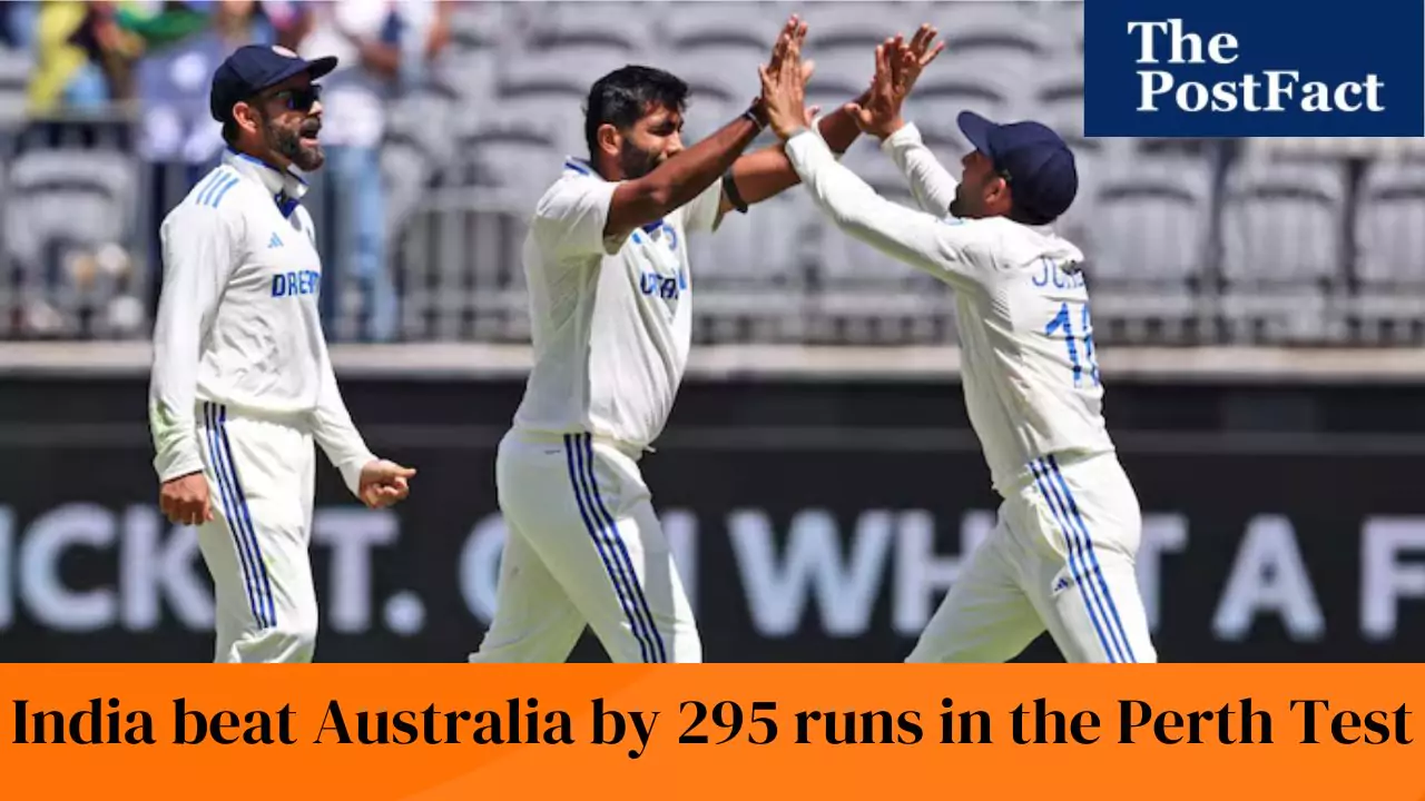 India Beat Australia by 295 Runs in the Perth Test