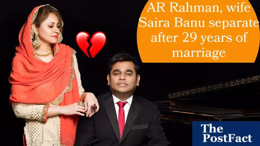 AR Rahman and Wife Saira Banu Separate After 29 Years of Marriage